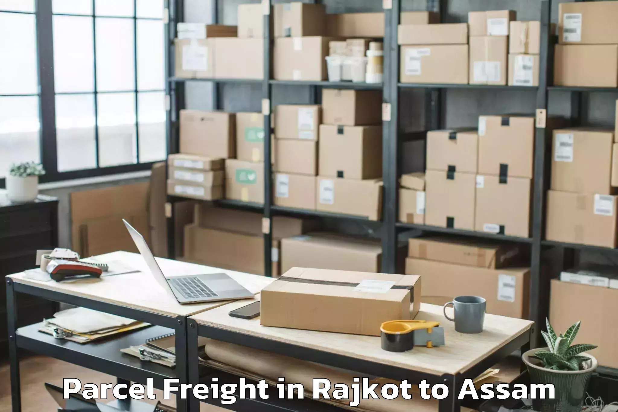 Hassle-Free Rajkot to Silchar Parcel Freight